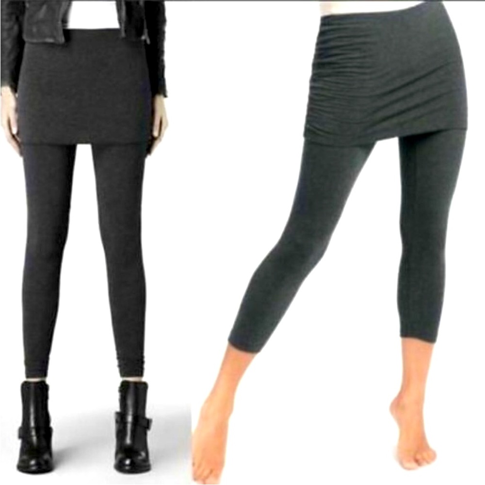 CAbi space dye black skirted M’ leggings style #3210 size Small NEW IN BAG NIB